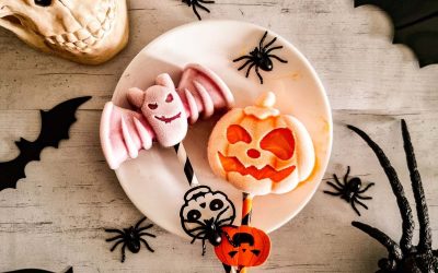 Yogurt Lollies Calan Gaeaf wedi rhewi