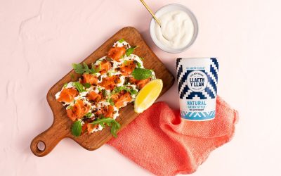 Labneh with Smoked Salmon & Lemon